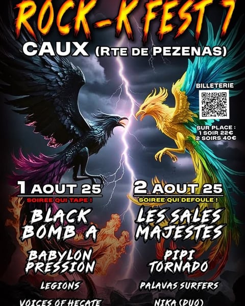 Rock-K festival 2025 affiche