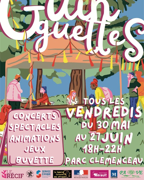 Festival la Guinguette du Récif 2025 affiche