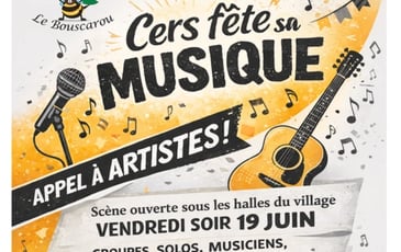 Scène ouverte et appel à artistes pour la fête du village