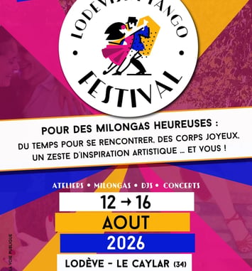 Lodevista Tango Festival affiche 2026