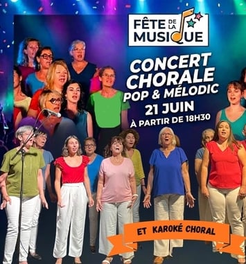 Chorale pop et melodic en concert