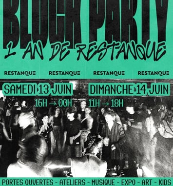 Block Party et Anniversaire Restanque