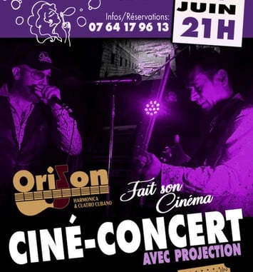 Ciné-concert Orizon Harmonica et Cuatro Cubano Fait Son Cinéma
