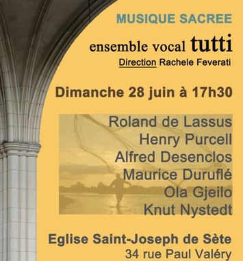 Concert Musique Sacrée : Ensemble Vocal Tutti