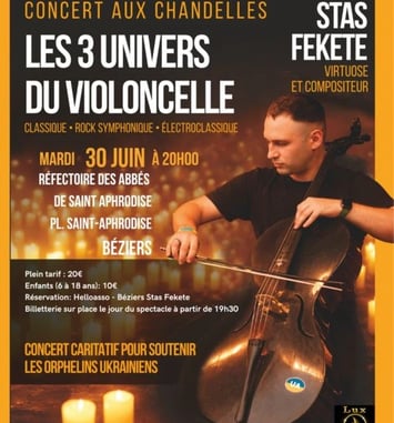 Stas Fekete : Les 3 univers du violoncelle