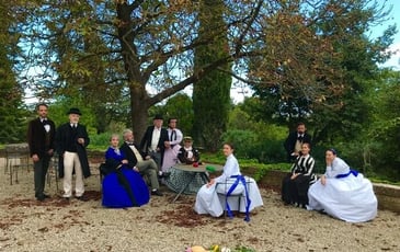Reconstitution du tableau de Frédéric Bazille "La réunion de Famille"
