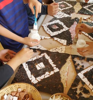 Lattara : initiation à la mosaïque antique