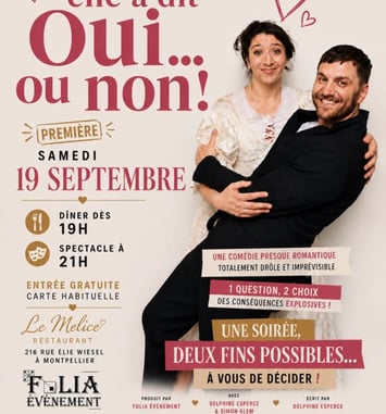 Dîner pièce de théâtre : Elle a dit oui ! … ou non
