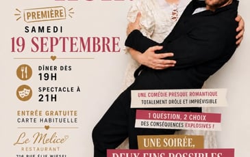 Dîner pièce de théâtre : Elle a dit oui ! … ou non