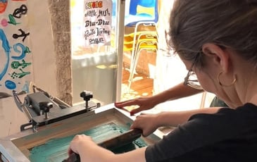 Démonstration de sérigraphie