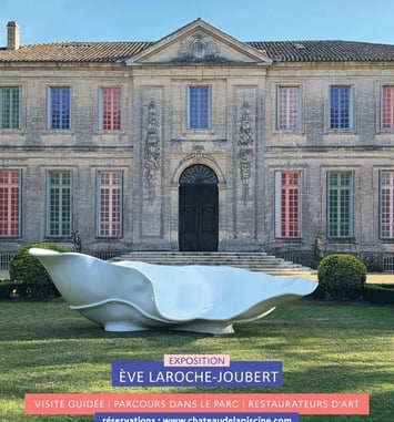 Visite guidée du château, exposition d'Art Contemporain, parcours parc & rencontre de restaurateurs d'Art