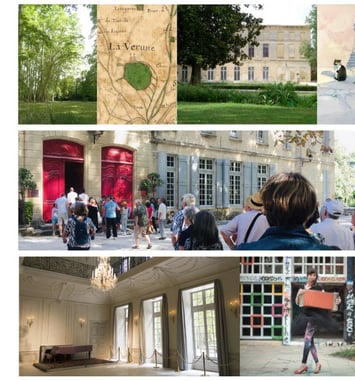 Visites guidées du château des évêques, parc, église et village ancien