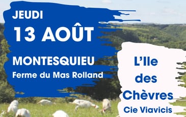 Soirée théâtre et repas à la Ferme du Mas Rolland à Montesquieu (34) le 13 août
