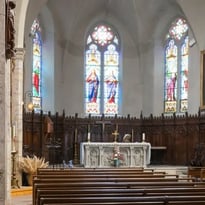 Visite commentée du château médiéval et de l'église de la Conversion de Saint-Paul