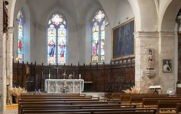 Visite commentée du château médiéval et de l'église de la Conversion de Saint-Paul