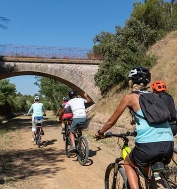 Balade à vélo sur la voie verte Camin'Arts