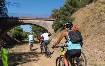 Balade à vélo sur la voie verte Camin'Arts