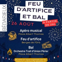 Feu d'artifice et bal