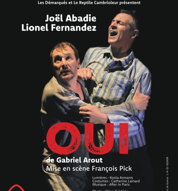 OUI Théâtre contemporain (tirée d’une histoire vraie) D’après le livre de Gabriel Arout