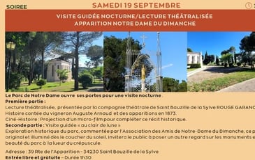 Visite guidée nocturne/lecture théâtralisée