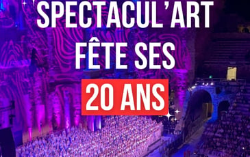Dans le Chœur de Céline, avec 300 choristes, direction artistique Vincent Fuchs
