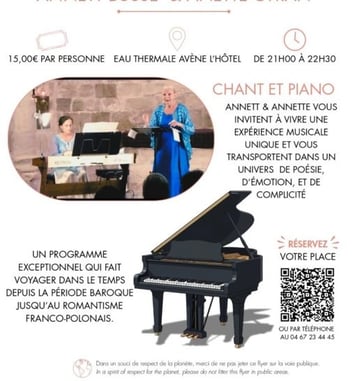 Récital de piano et chant par Annett Busse et Anette Cyran