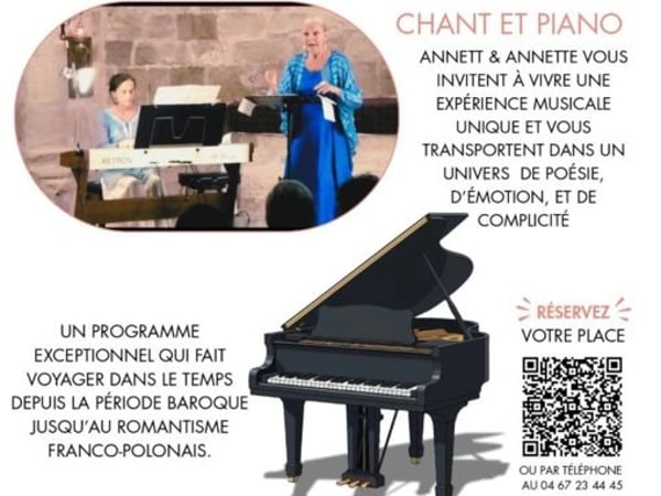 Récital de piano et chant par Annett Busse et Anette Cyran