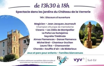 Animations pour les 40 ans du Château de la Verrerie