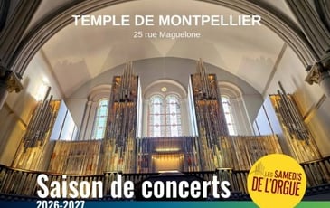 Saison de concerts d'orgue 2026 et 2027