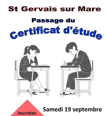 Passage du Certificat d'étude