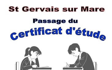 Passage du Certificat d'étude