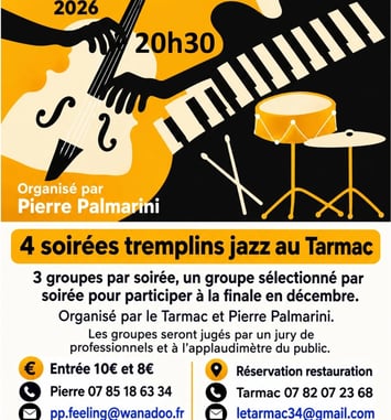4 Soirées Tremplin Jazz au Tarmac