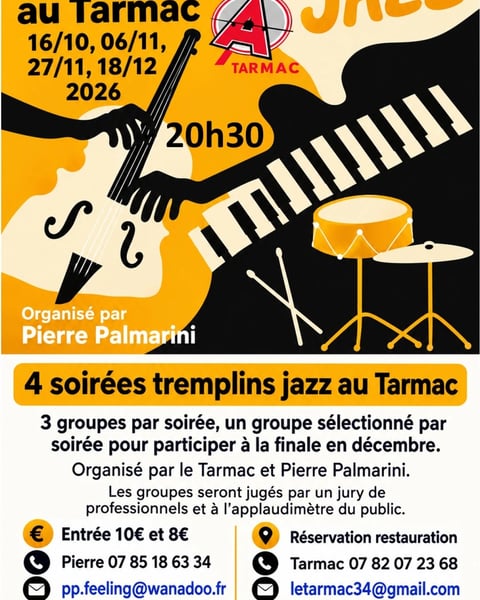 4 Soirées Tremplin Jazz au Tarmac