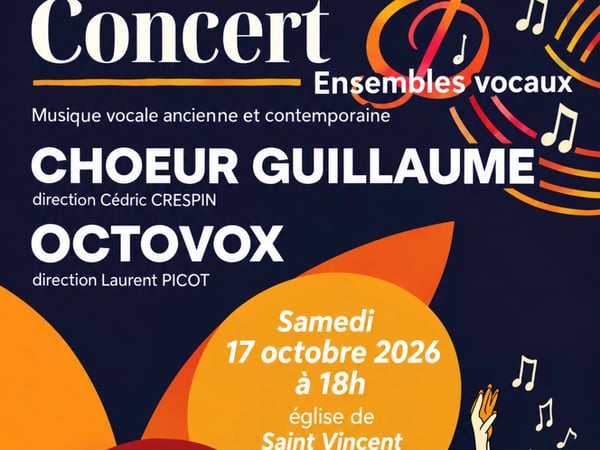 Concert partagé, Octovox et Le Chœur Guillaume