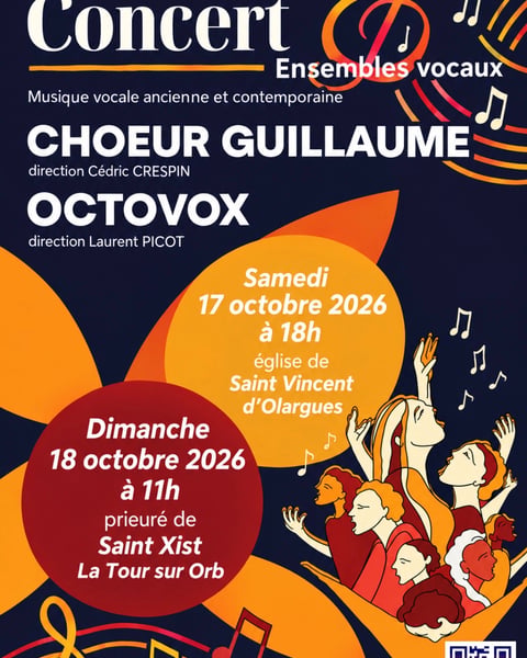 Concerts partagés d’Octovox et du Chœur Guillaume