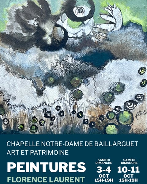 Flo expose ses peintures à Montferrier-sur-Lez