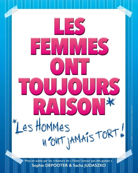 Les femmes ont toujours raison, les hommes n'ont jamais tort !