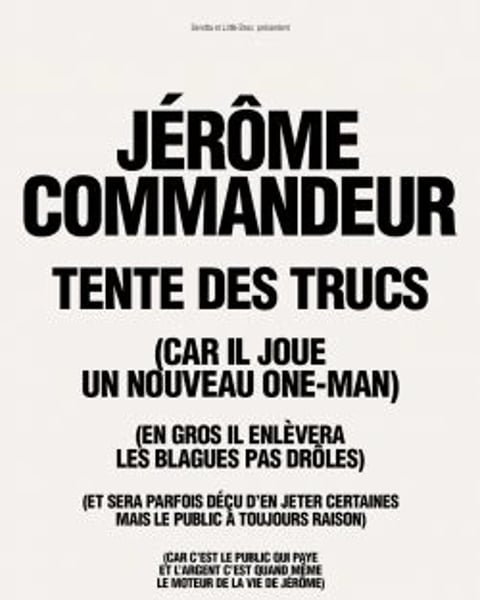 Jérôme Commandeur tente des trucs
