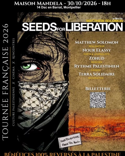 Seeds for Liberation - Culture palestinienne x Cinéma x Rencontres
