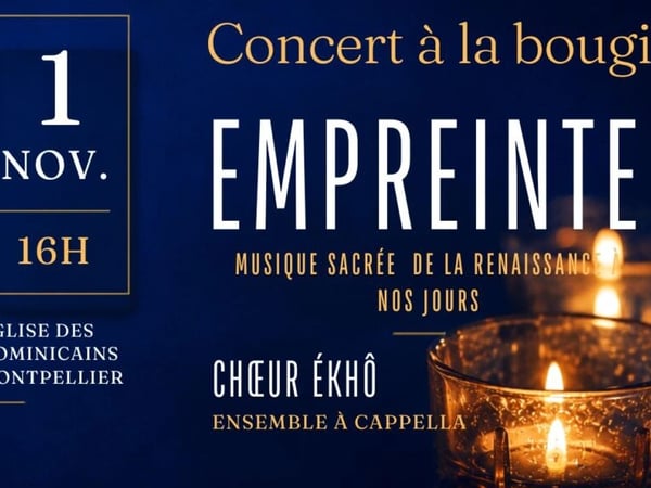 Empreinte, concert à la bougie du chœur Ékhô