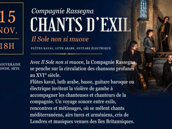 Il Sole non si muove, chants d'exil par la Compagnie Rassegna