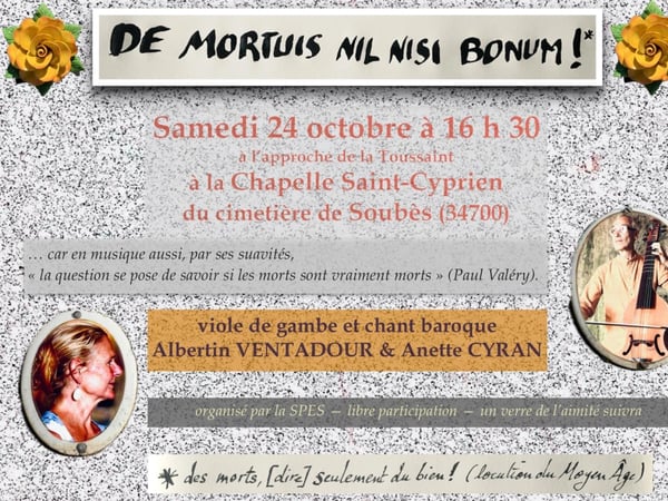 Concert de Mortuis nil nisi bonum