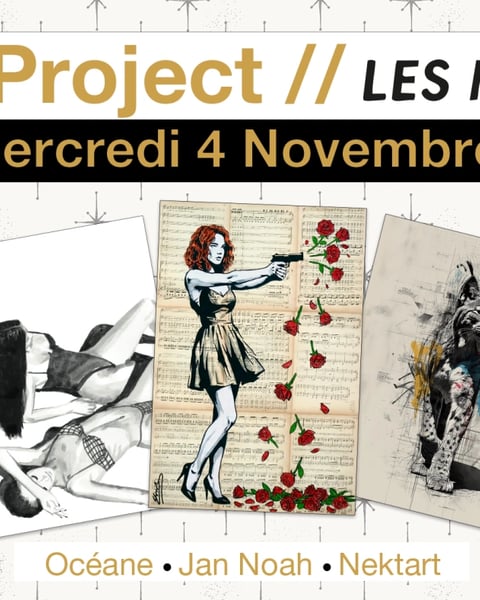 Art Project 26 : Art, cocktails et live music aux Mômes avec Jannoah, Océane et Nektart
