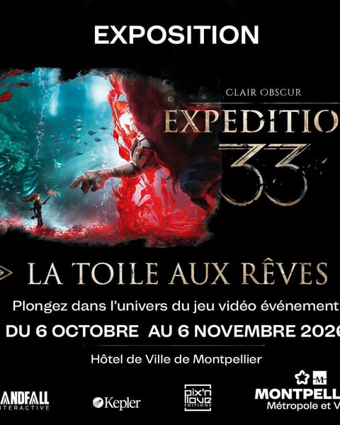 Exposition « Clair Obscur: Expedition 33, La Toile Aux Rêves »
