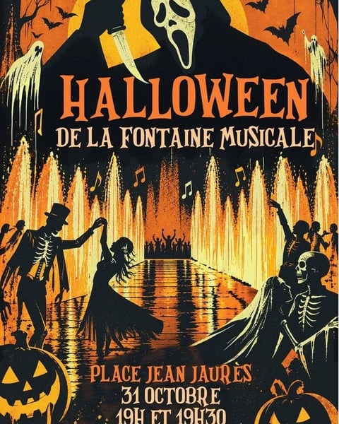 Halloween de la fontaine musicale