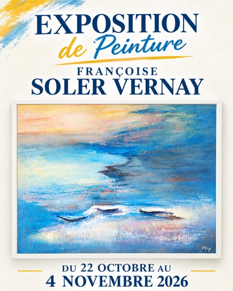 Exposition de peinture, Françoise Soler Vernay