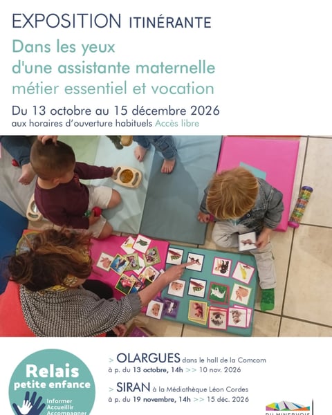 Expo « Dans les yeux d’une assistante maternelle, métier essentiel et vocation »